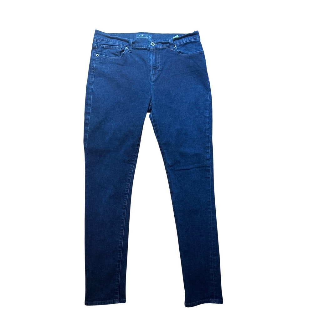 Lucky Brand Brooke Skinny Jeans Women Blue Dark Wash Stretch SIZE 14/32 R